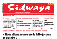 Une Sidwaya du 04-01-2023