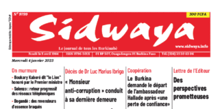 Une Sidwaya du 04-01-2023