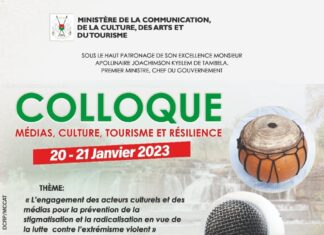 Burkina : un colloque Medias, Culture, Tourisme et Résilience se tient les 20 et 21 janvier 2023 à Ouagadougou