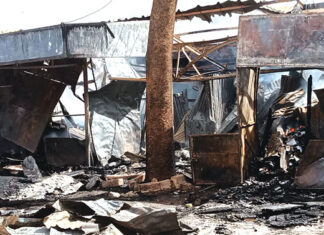 Marché Sankar-Yaaré : la police scientifique sur les lieux du sinistre