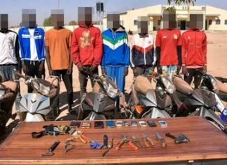 Ouagadougou : 8 malfrats délinquants entre les mains de la Police nationale