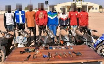 Ouagadougou : 8 malfrats délinquants entre les mains de la Police nationale