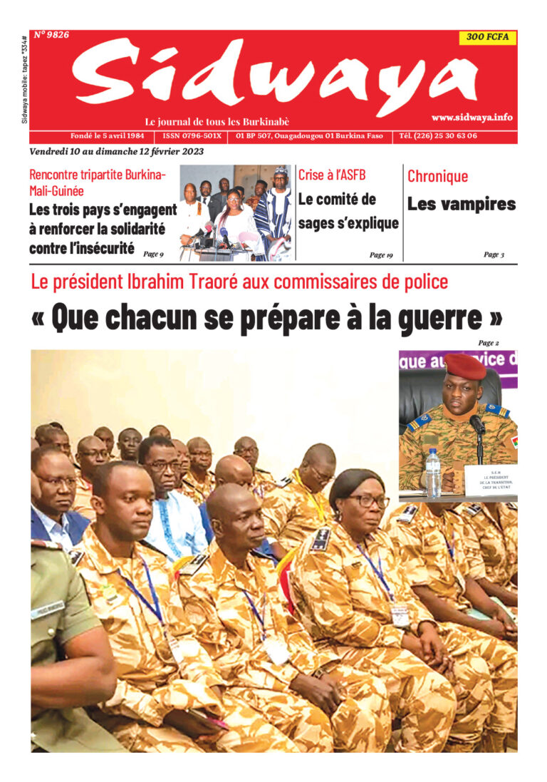 Une du 10-02-2023