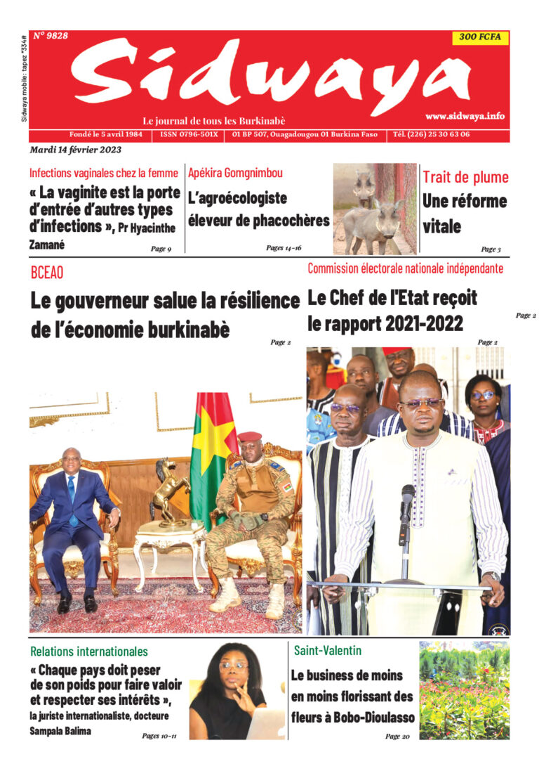 Une du 14-02-2023