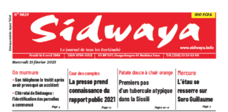 Une Sidwaya du 15-02-2023