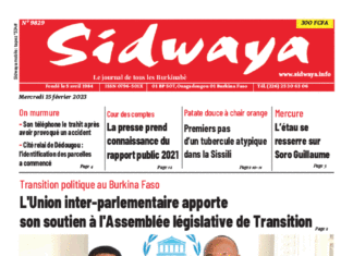 Une Sidwaya du 15-02-2023