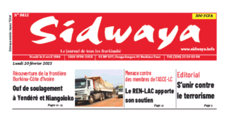 Une Sidwaya du 20-02-2023