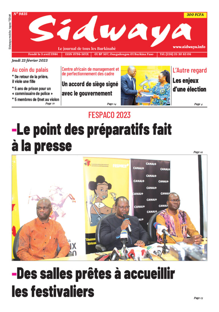 Une du 23-02-2023