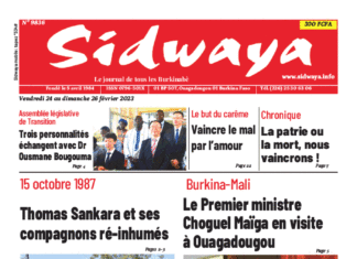 Une Sidwaya du 24 au 26-02-2023