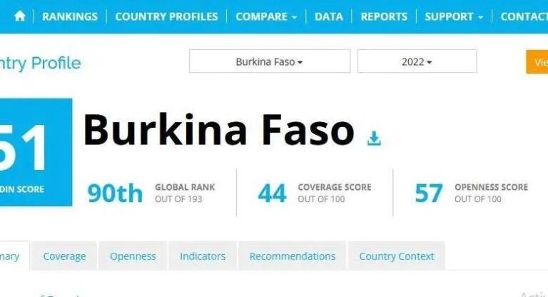 Diffusion des données : Le Burkina occupe la 1ere place en Afrique de l’Ouest
