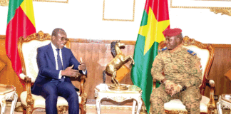 Présidence du Faso : le président Talon du Bénin en visite de travail