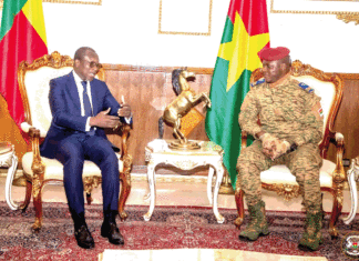 Présidence du Faso : le président Talon du Bénin en visite de travail