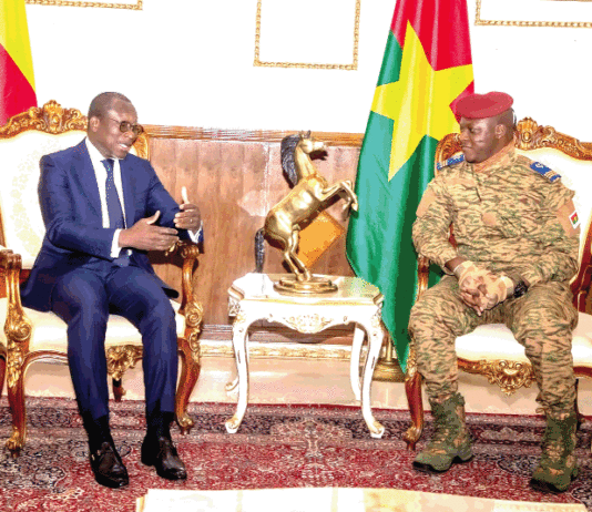 Présidence du Faso : le président Talon du Bénin en visite de travail