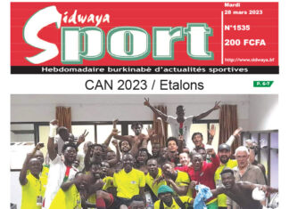 Une Sidwaya Sport du 28-03-2023