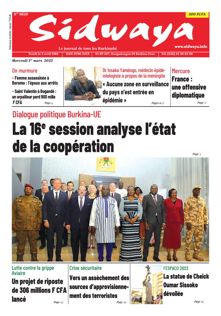 Une du 01-03-2023
