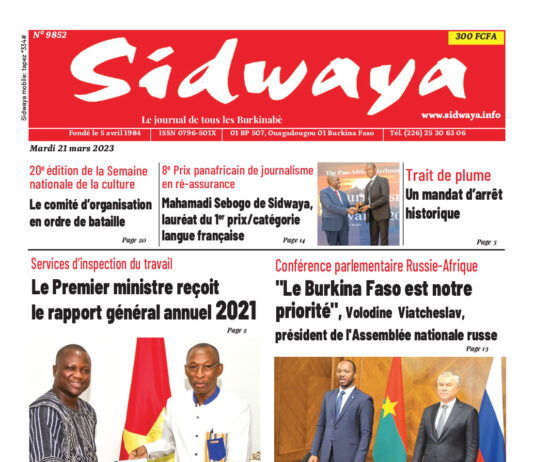 Une du 21-03-2023