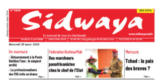 Une Sidwaya du 29-03-2023