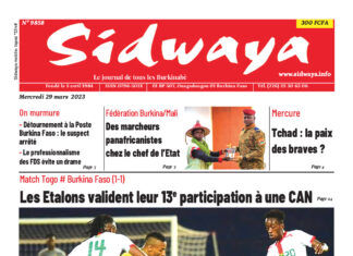Une Sidwaya du 29-03-2023