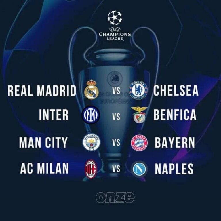 Ligue des Champions: Manchester City –Bayern Munich, le gros choc des quarts de finale