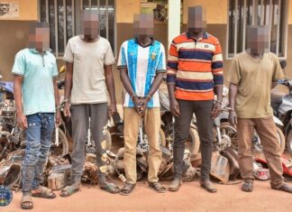 Ouagadougou : Un réseau de présumés malfrats mis aux arrêts par la Police nationale.