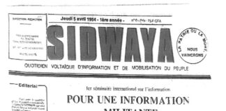 Sidwaya a 39 ans ! : « La vérité est venue »