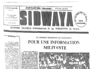 Sidwaya a 39 ans ! : « La vérité est venue »