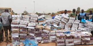 Burkina :Plus de 10 tonnes de poulets prohibés saisies à 42 km de Ouagadougou