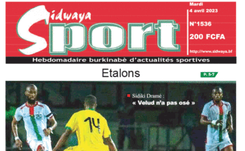 Une Sidwaya Sport du 04-04-2023