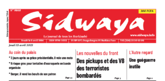 Une Sidwaya du 13-04-2023