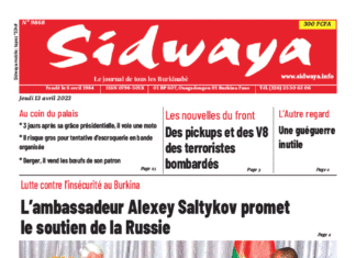 Une Sidwaya du 13-04-2023
