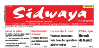 Une Sidwaya du 20 au 23-04-2023
