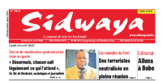 Une Sidwaya du 24-04-2023