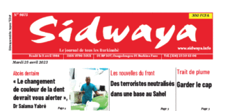 Une Sidwaya du 25-04-2023