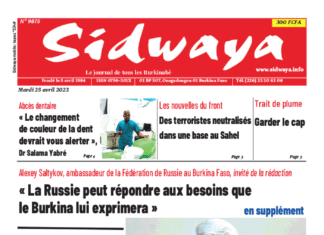 Une Sidwaya du 25-04-2023