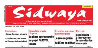 Une Sidwaya du 26-04-2023