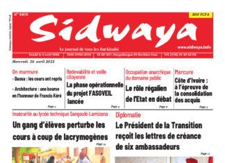 Une Sidwaya du 26-04-2023