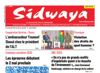 Une du 28-04-2023