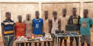 Ouagadougou : La Police nationale met aux arrêts neuf (09) présumés malfrats