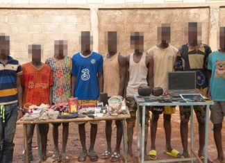 Ouagadougou : La Police nationale met aux arrêts neuf (09) présumés malfrats