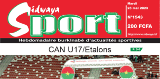 Une Sidwaya Sport du 23-05-2023