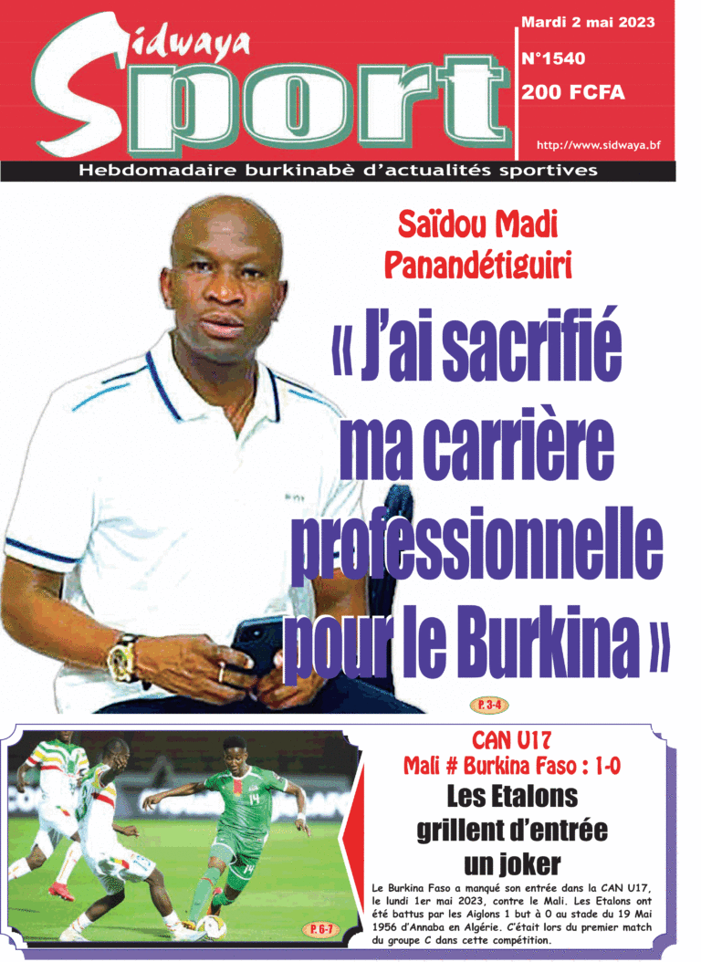 Une Sidwaya Sport du 02-05-2023