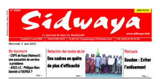 Une Sidwaya du 03-05-2023