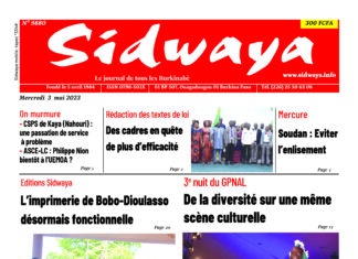 Une Sidwaya du 03-05-2023