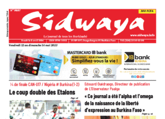 Une Sidwaya du 12 au 14-05-2023