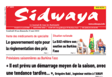 Une Sidwaya du 19-05-2023