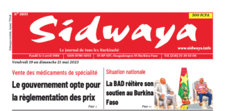Une Sidwaya du 19-05-2023