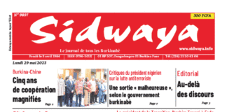 Une sidwaya du 29-05-2023