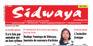 Une Sidwaya du 30-05-2023