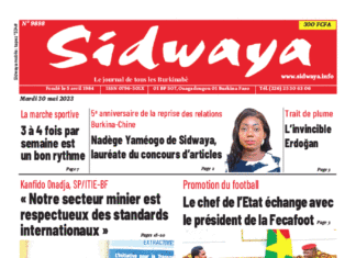 Une Sidwaya du 30-05-2023