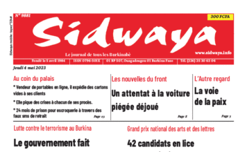 Une Sidwaya du 04-05-2023